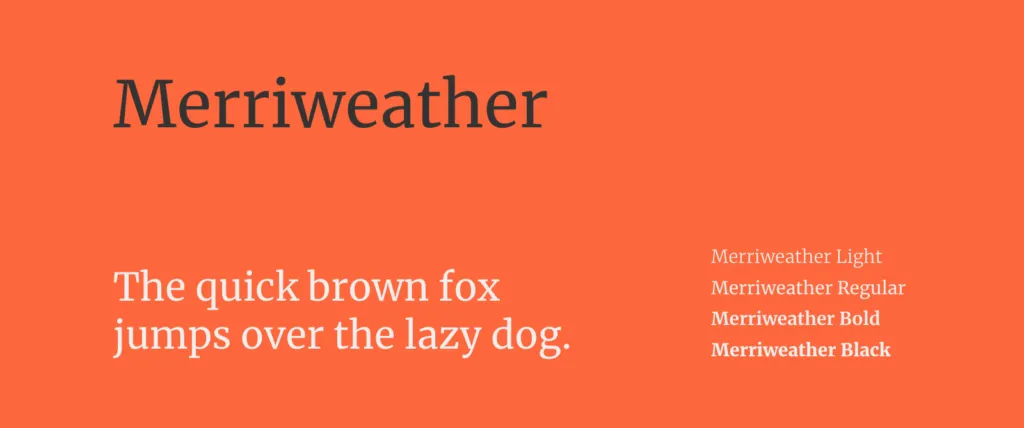 Merriweather Font Style