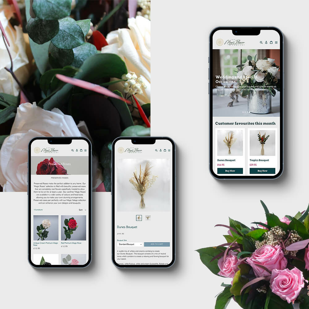 Suffolk-based Web Design Agency | Magic Flower Company Website