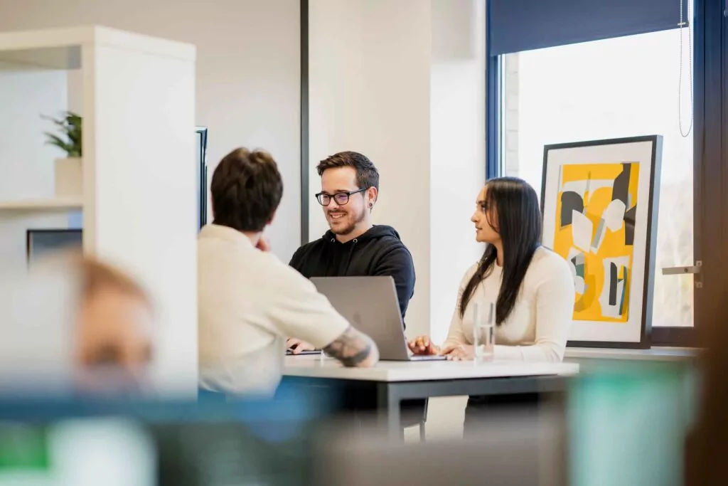 An image of Sam and Anya - key team members at Logic_